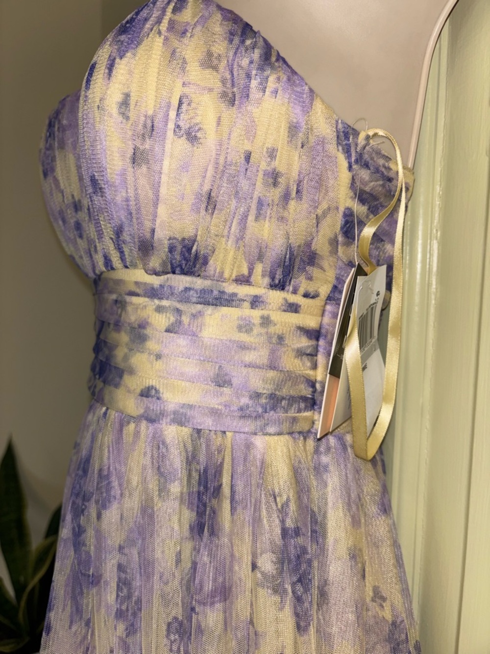 Macy's Lilac Floral Tiered Maxi Dress - Picture 7 of 11